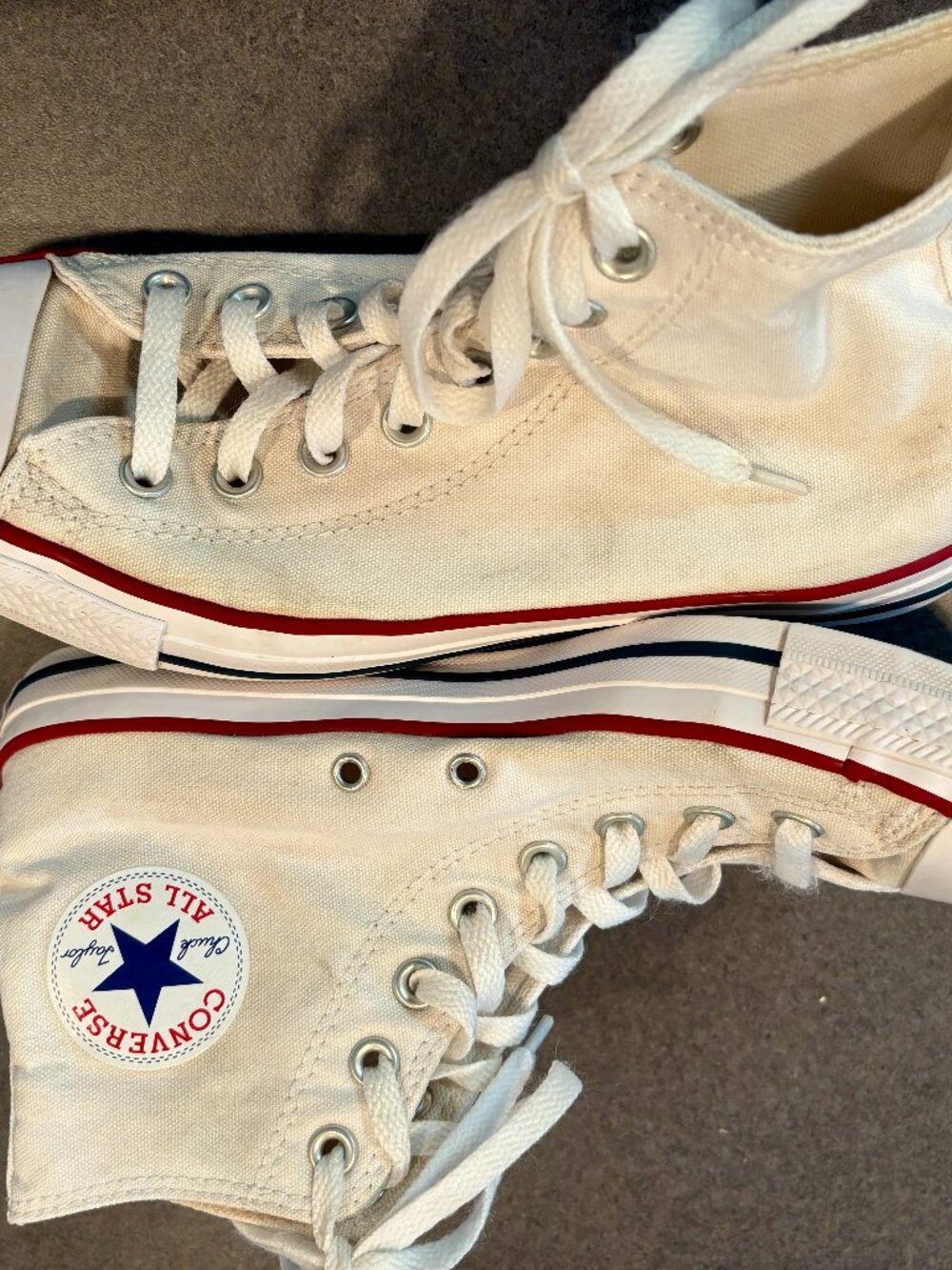 ~Converse Chuck Taylor All Star High Top White Skater Sneakers M7650  M8/W10